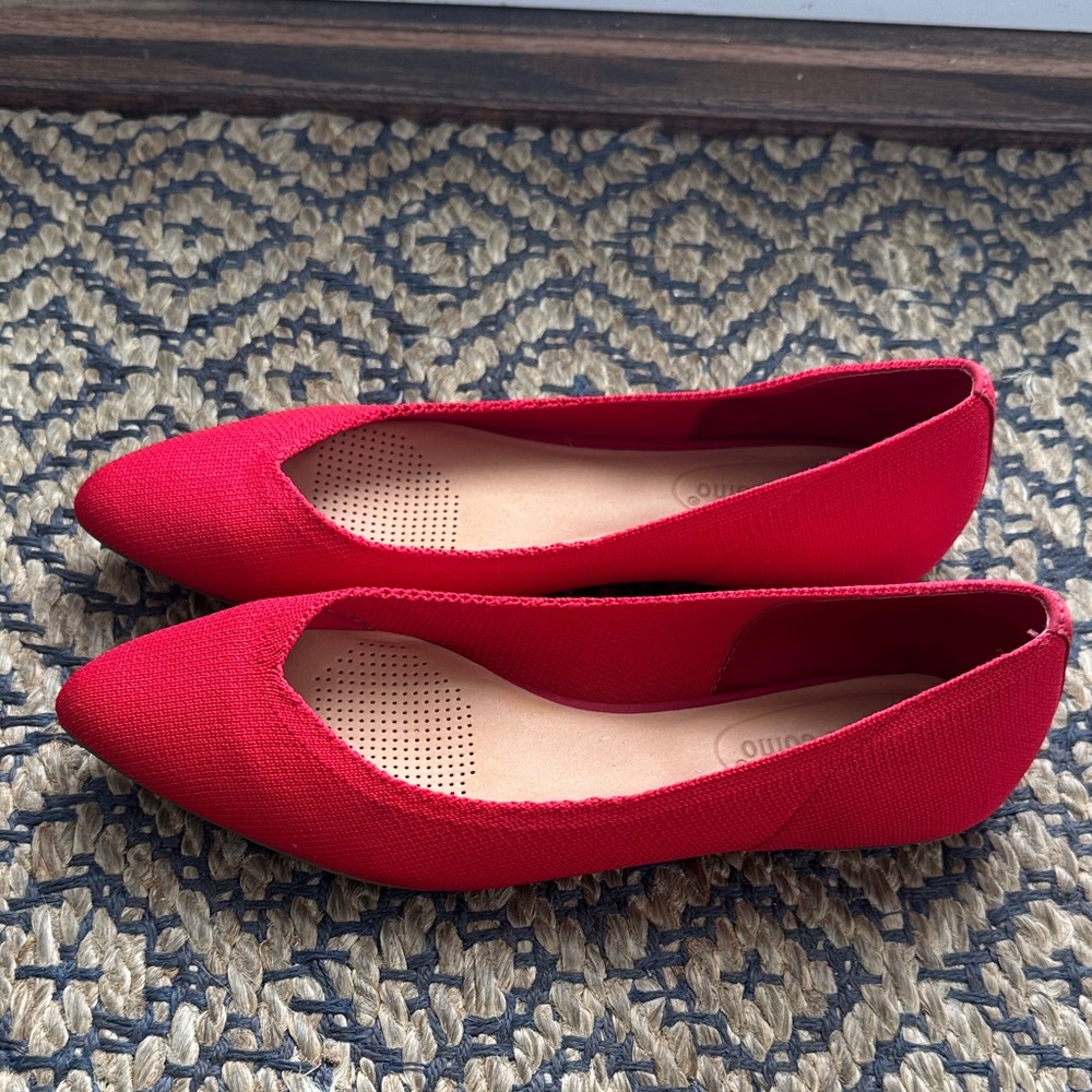 Corso Como Red Women's Flats - Picture 2 of 6